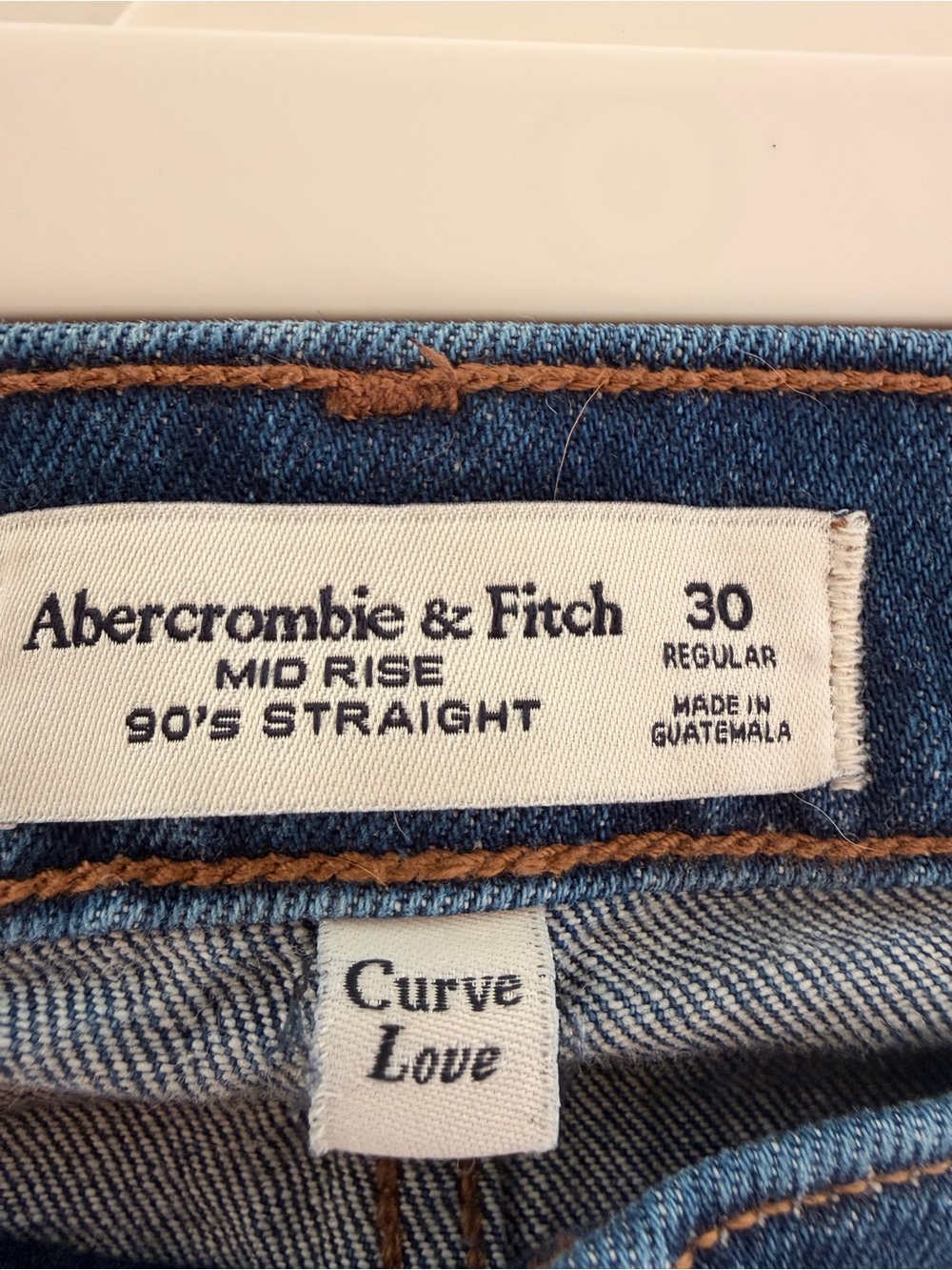 Abercrombie and Fitch Mid Rise 90s Straight Size 30 - Picture 5 of 6